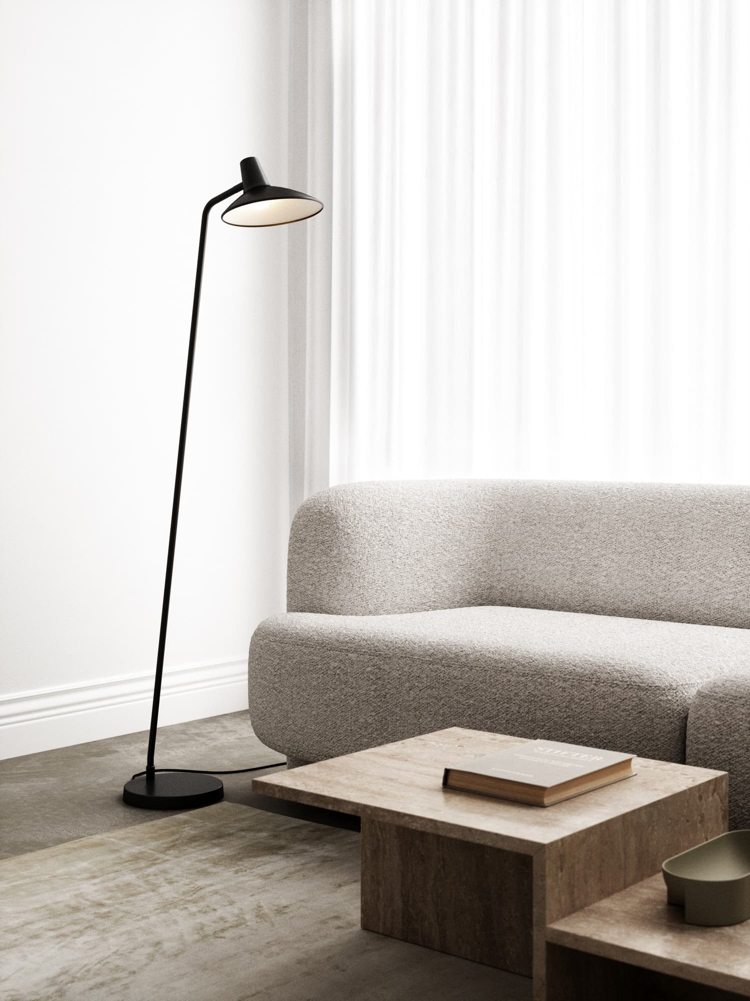 Darci | Floor lamp | Black